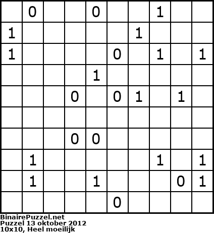 Binaire Puzzel