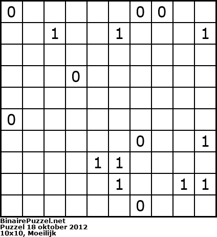 Binaire Puzzel