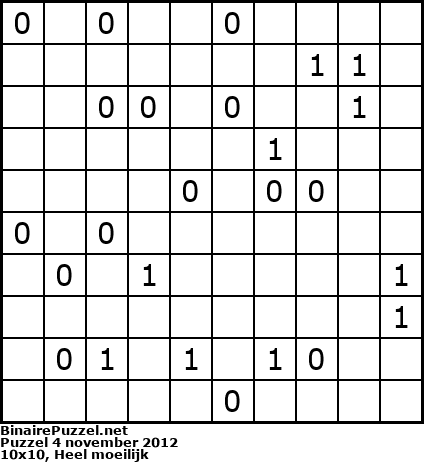 Binaire Puzzel