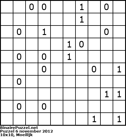 Binaire Puzzel