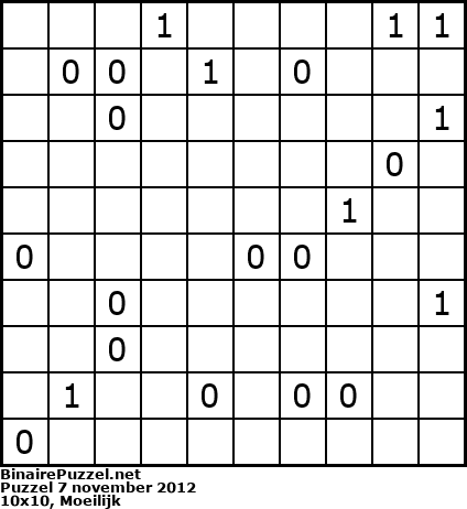 Binaire Puzzel