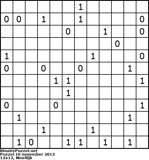 Binaire Puzzel