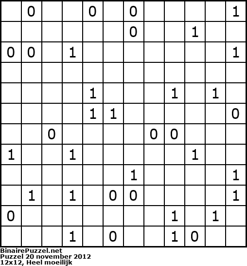 Binaire Puzzel