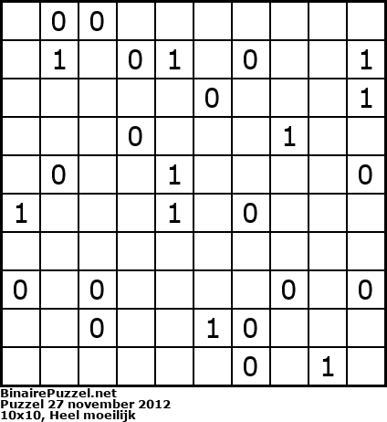 Binaire Puzzel