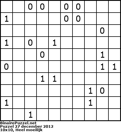 Binaire Puzzel