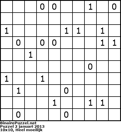 Binaire Puzzel