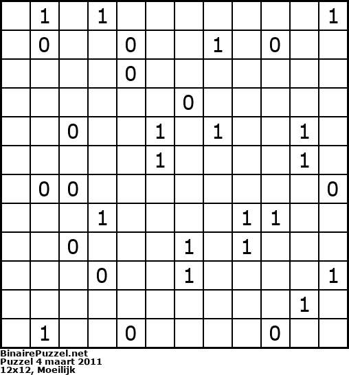Binaire Puzzel