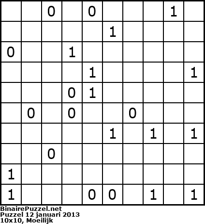 Binaire Puzzel