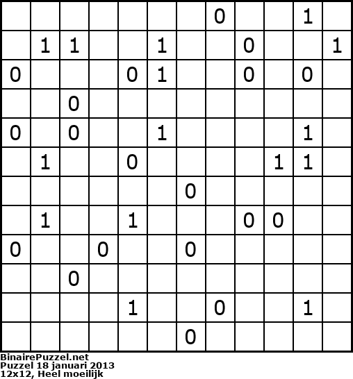 Binaire Puzzel