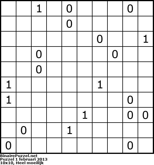Binaire Puzzel