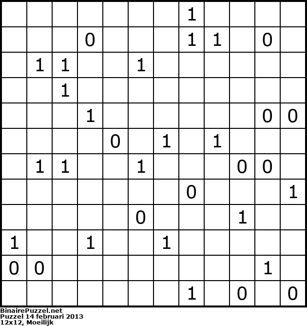 Binaire Puzzel