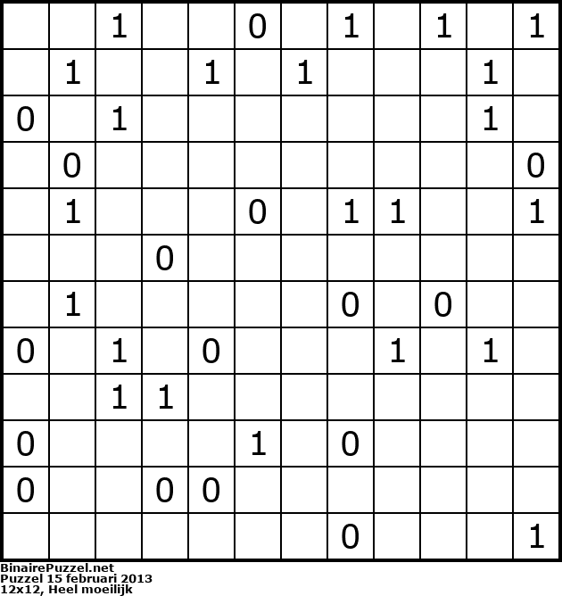 Binaire Puzzel