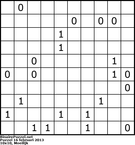 Binaire Puzzel