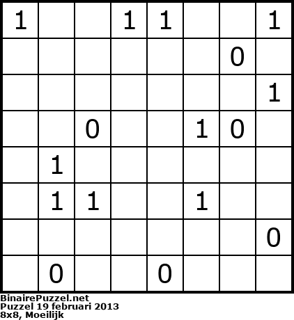 Binaire Puzzel
