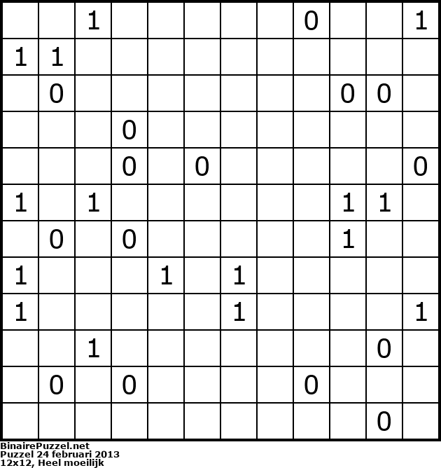Binaire Puzzel