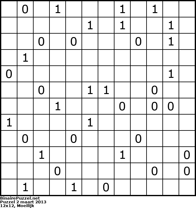 Binaire Puzzel