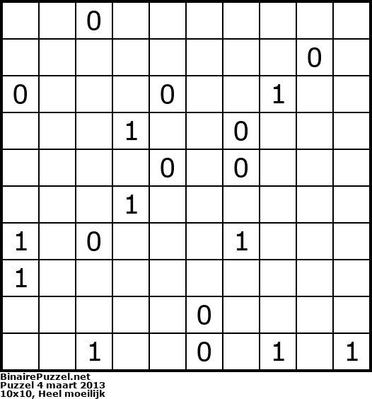Binaire Puzzel