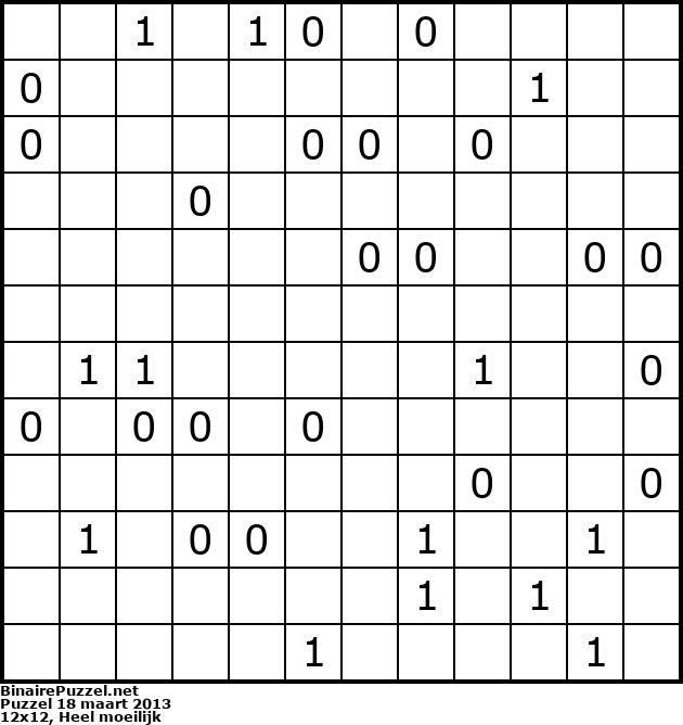 Binaire Puzzel