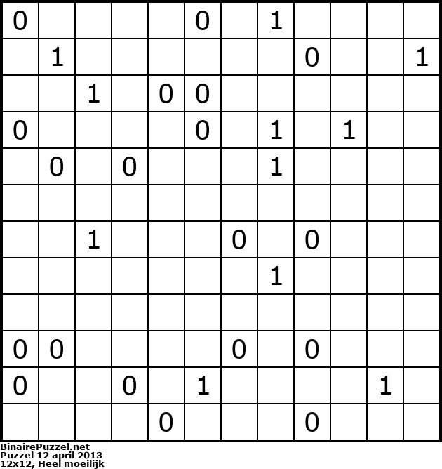 Binaire Puzzel