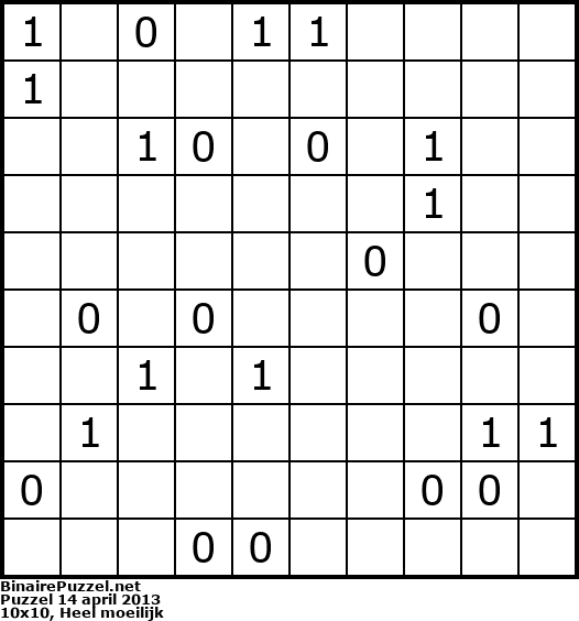 Binaire Puzzel
