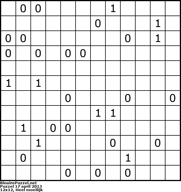 Binaire Puzzel