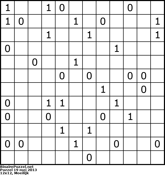 Binaire Puzzel