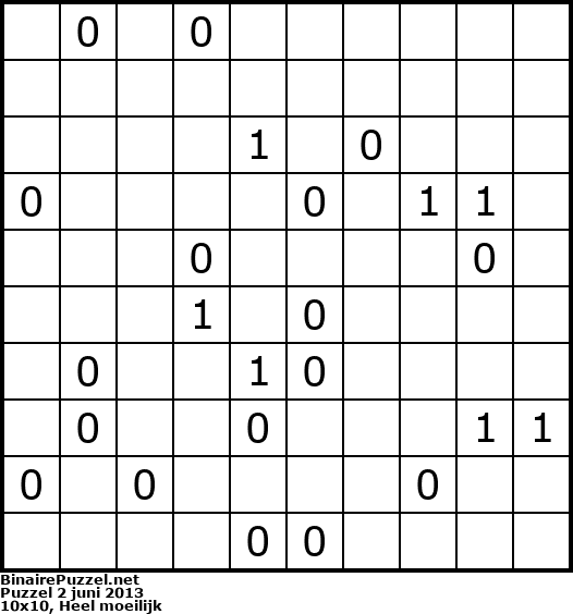 Binaire Puzzel