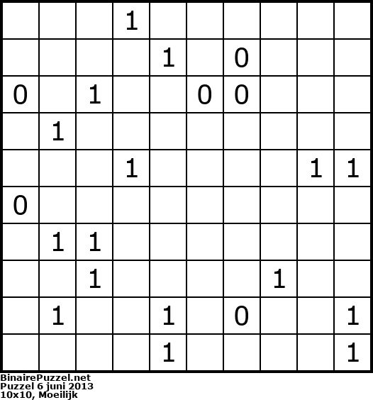 Binaire Puzzel