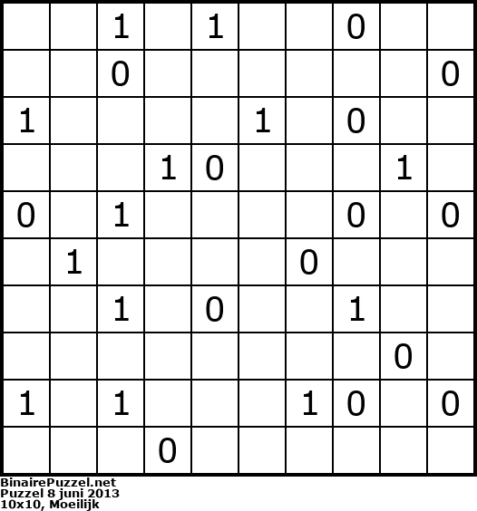 Binaire Puzzel