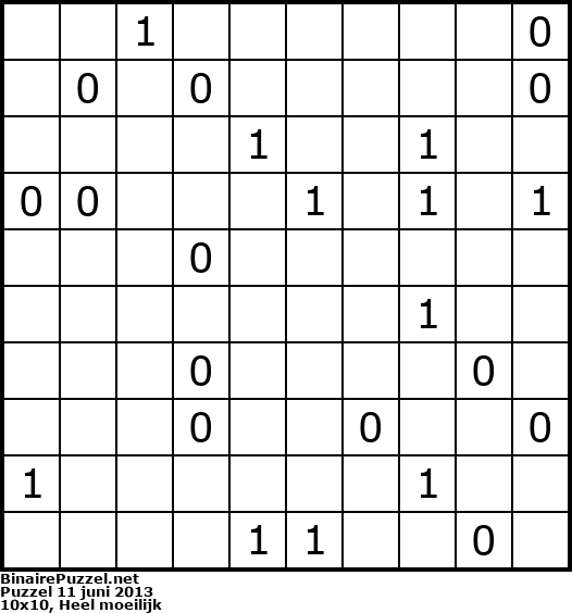 Binaire Puzzel