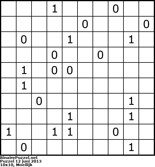 Binaire Puzzel