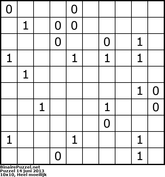 Binaire Puzzel
