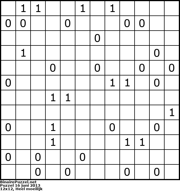 Binaire Puzzel