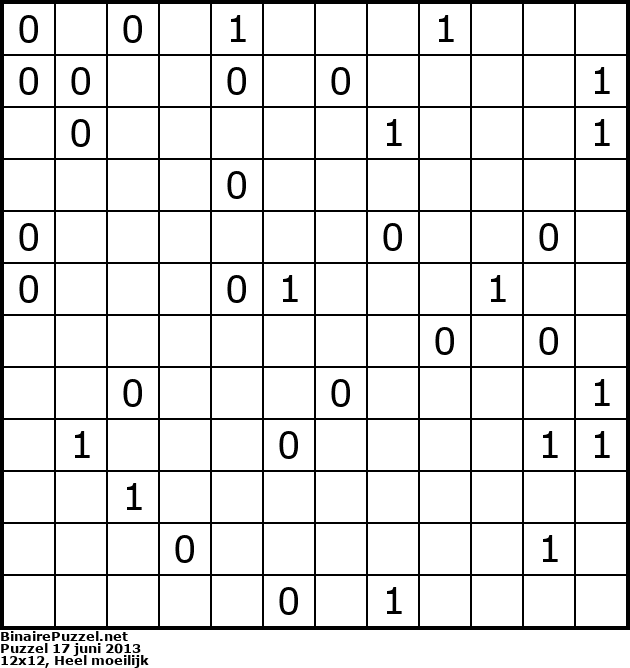 Binaire Puzzel