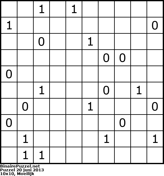 Binaire Puzzel