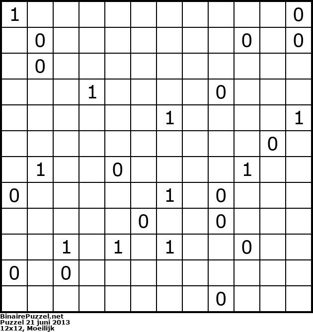 Binaire Puzzel