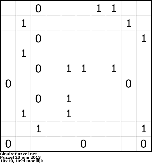 Binaire Puzzel