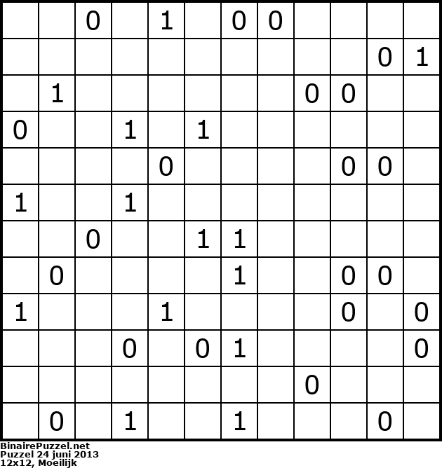 Binaire Puzzel