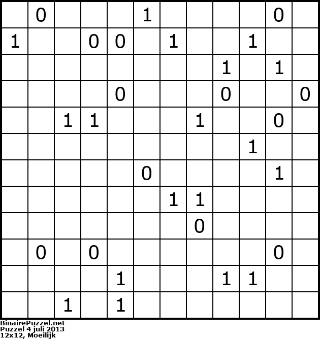 Binaire Puzzel