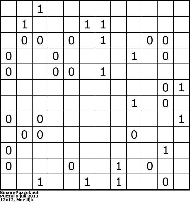 Binaire Puzzel