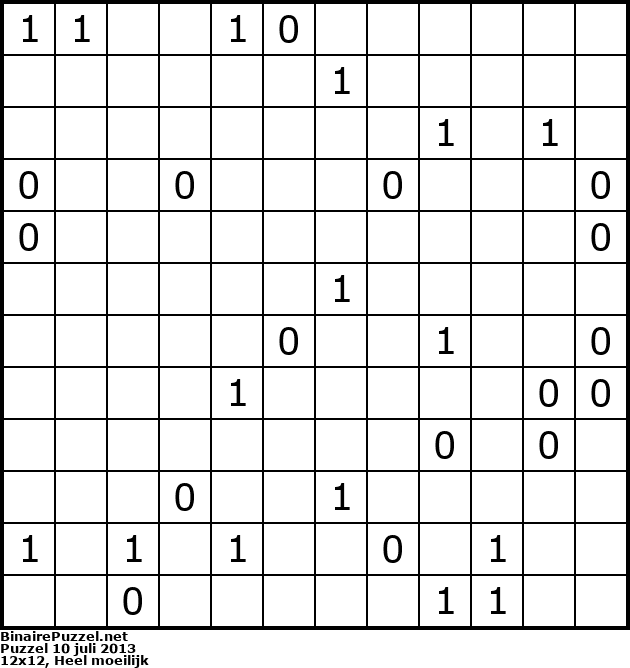 Binaire Puzzel