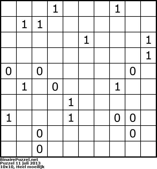 Binaire Puzzel