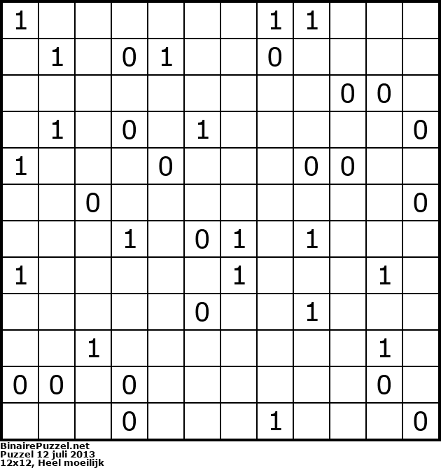 Binaire Puzzel