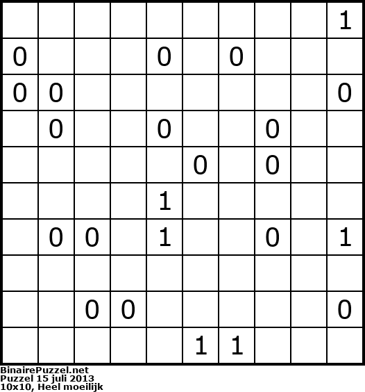 Binaire Puzzel