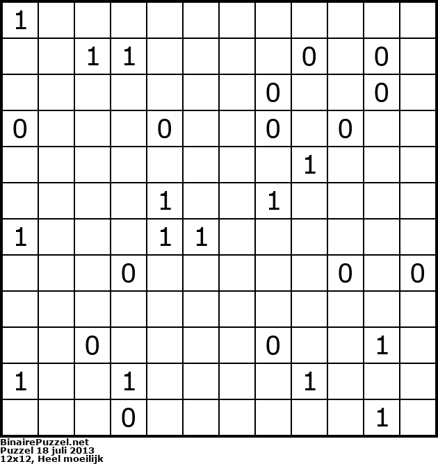 Binaire Puzzel