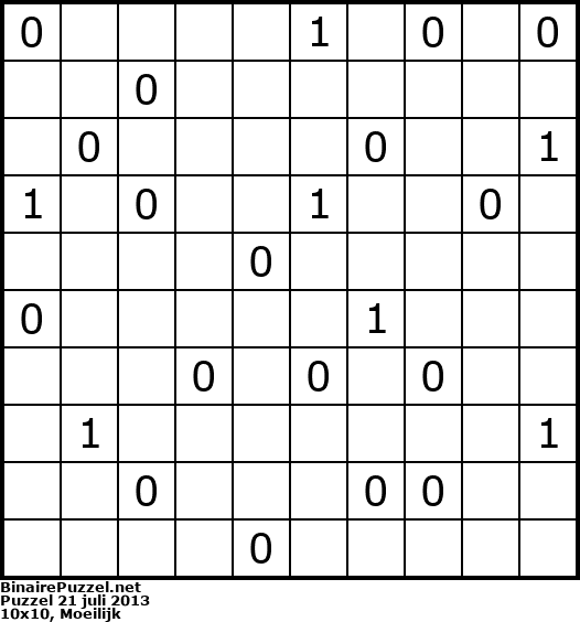Binaire Puzzel