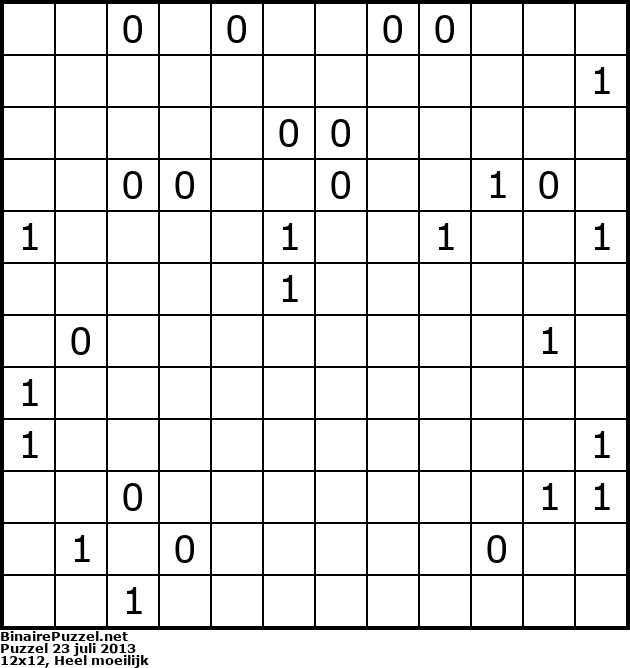 Binaire Puzzel
