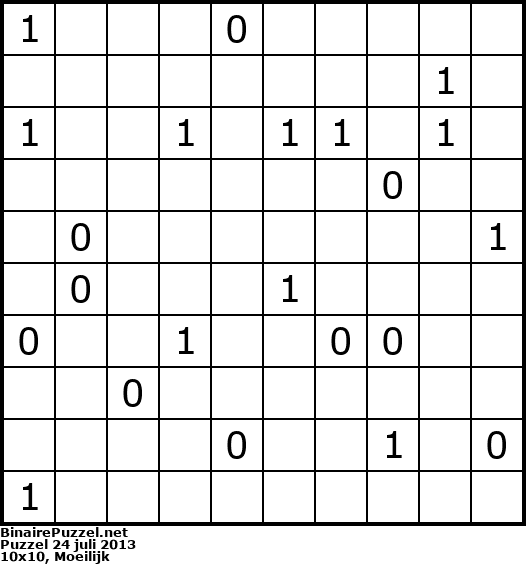 Binaire Puzzel