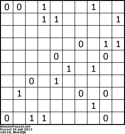 Binaire Puzzel