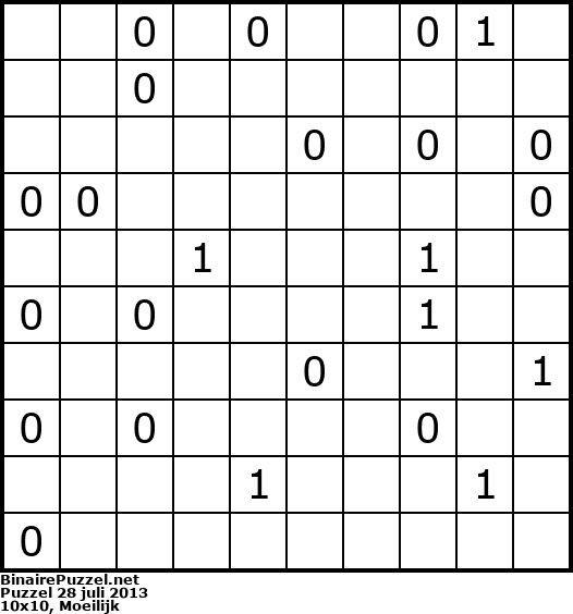 Binaire Puzzel
